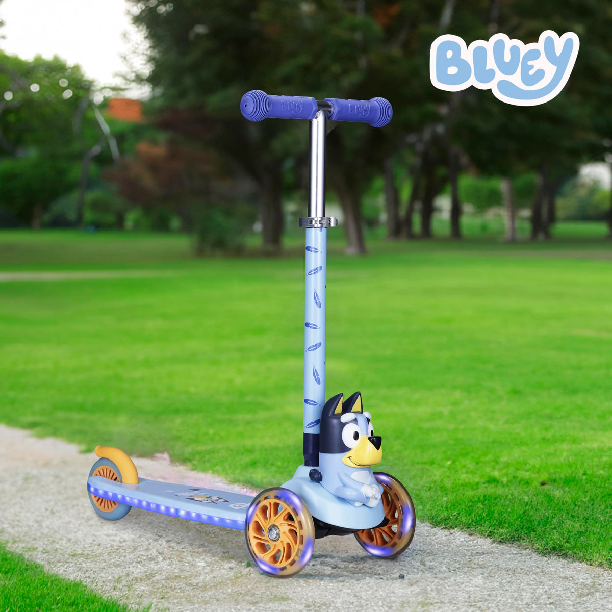 3 Wheel Light Up LED Wheels Kick Scooter B6855