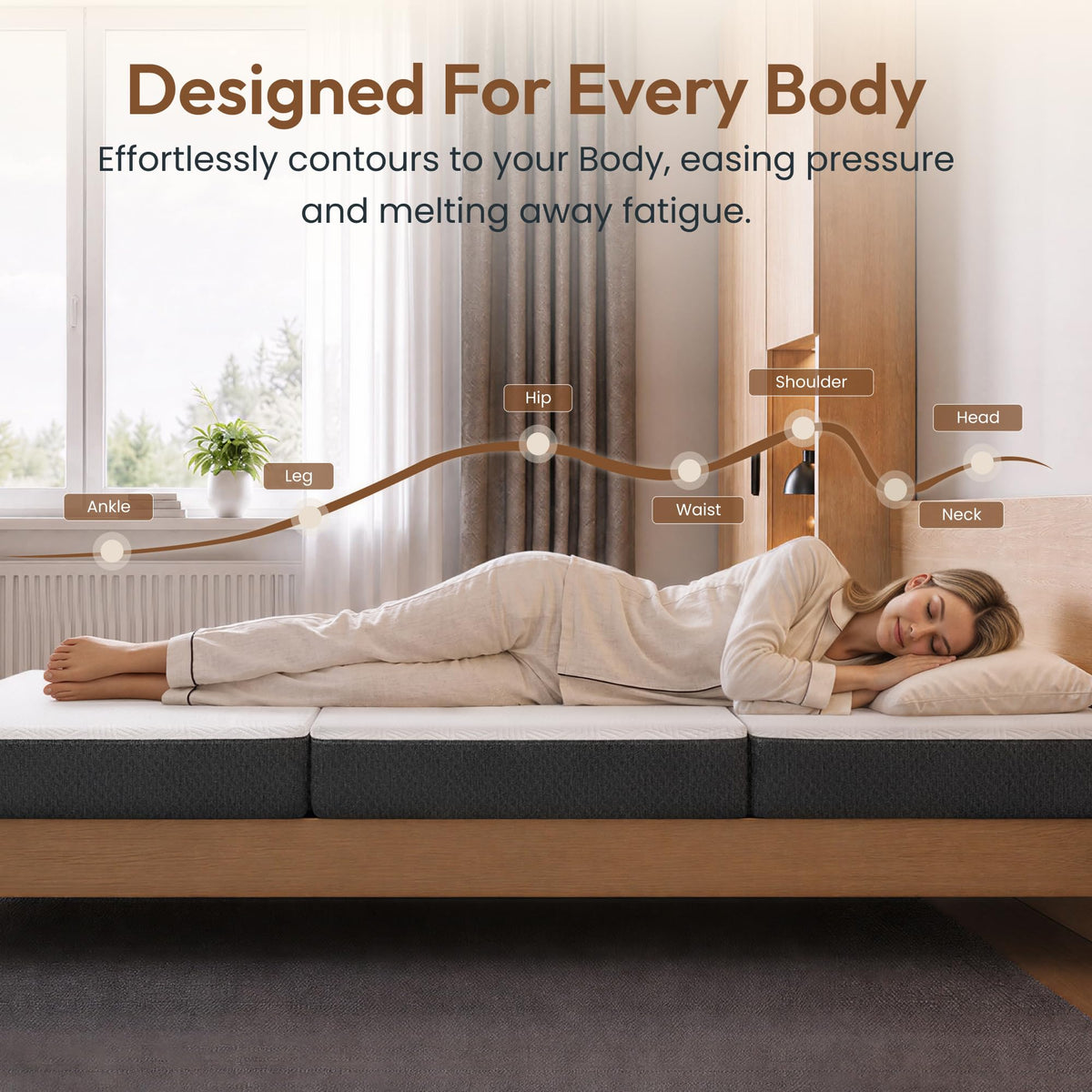 Queen 6" Tri-Fold Mattress G7449