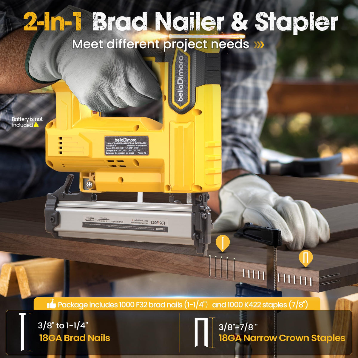 Cordless Brad Nailer H9748