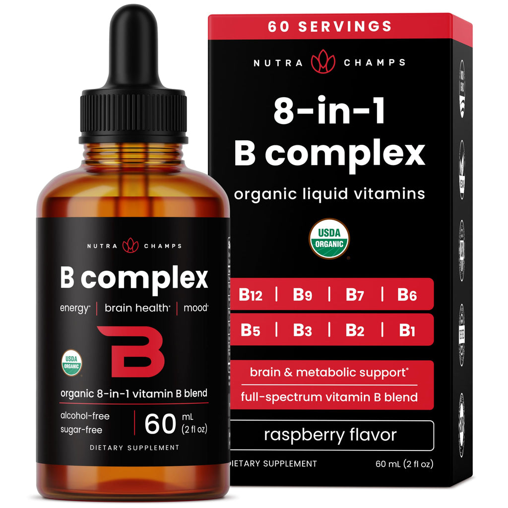 Organic Vitamin B Complex Liquid Drops 2oz C63365