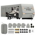 Waterproof Ripstop Travel Trailer RV Cover 24-27ft U6020