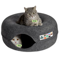 Large Dark Gray Cat Cave Bed M8566
