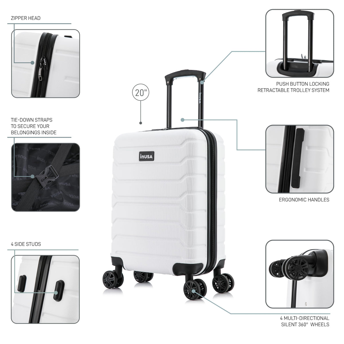 20-Inch Hardside Spinner Luggage V280839