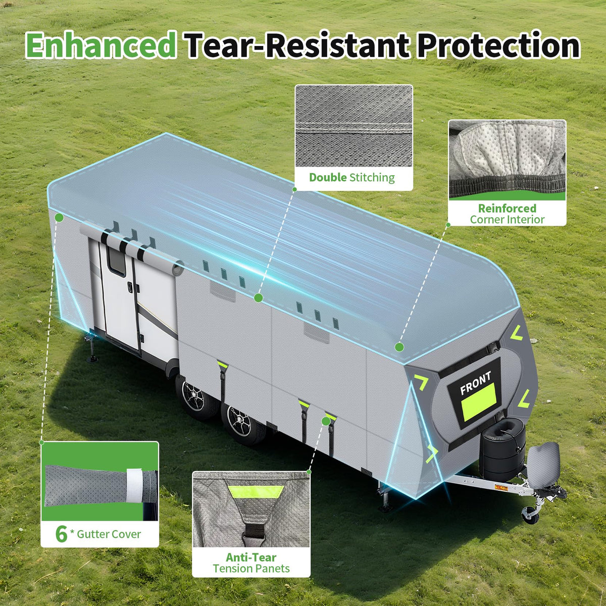 Heavy Duty 9 Layers RV Cover 14-16ft G848178