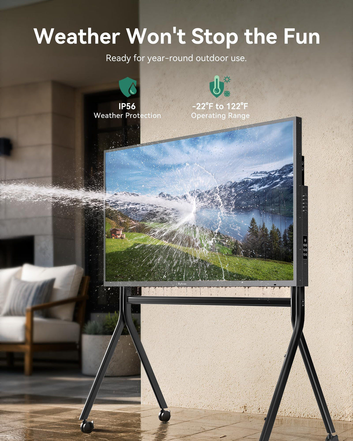 55 inch Smart Waterproof 4K UHD Outdoor TV U129283