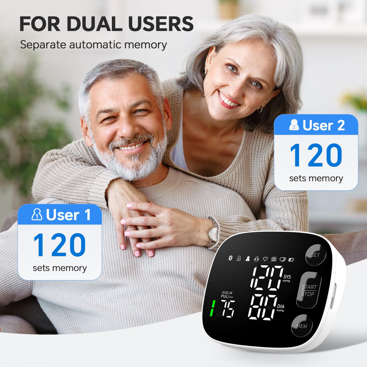 Blood Pressure Monitor Bluetooth Upper Arm G319
