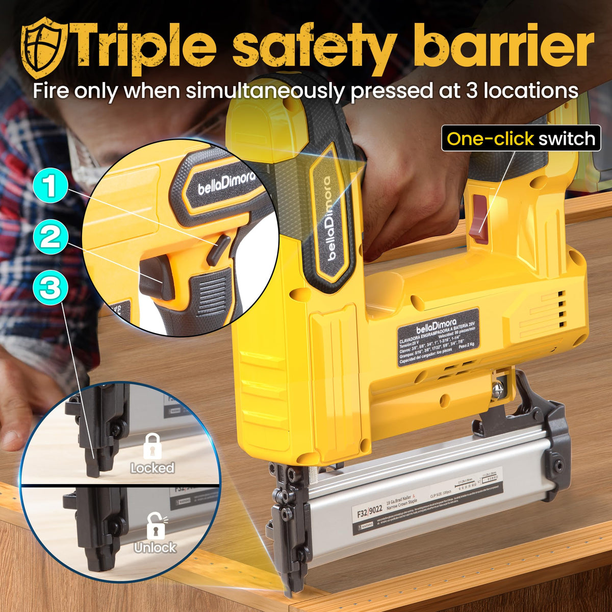 Cordless Brad Nailer H9748