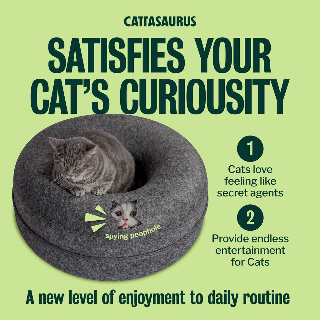 Large Dark Gray Cat Cave Bed M8566