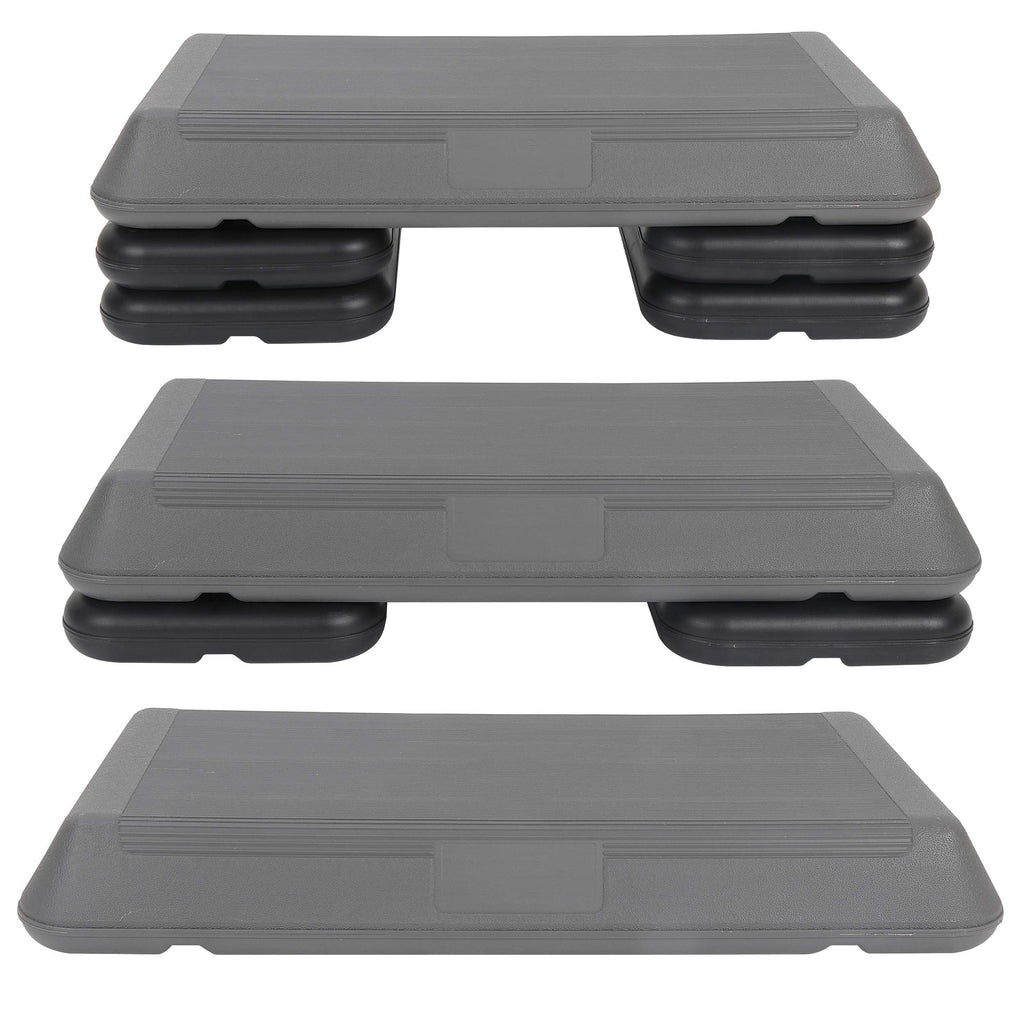 28.5'' Adjustable Exercise Step Platform with 4 Stackable Risers Y2489