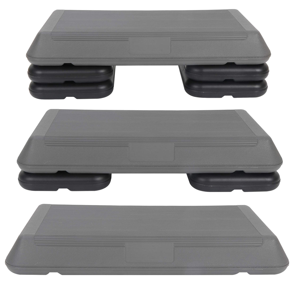 28.5'' Adjustable Exercise Step Platform with 4 Stackable Risers Y2489