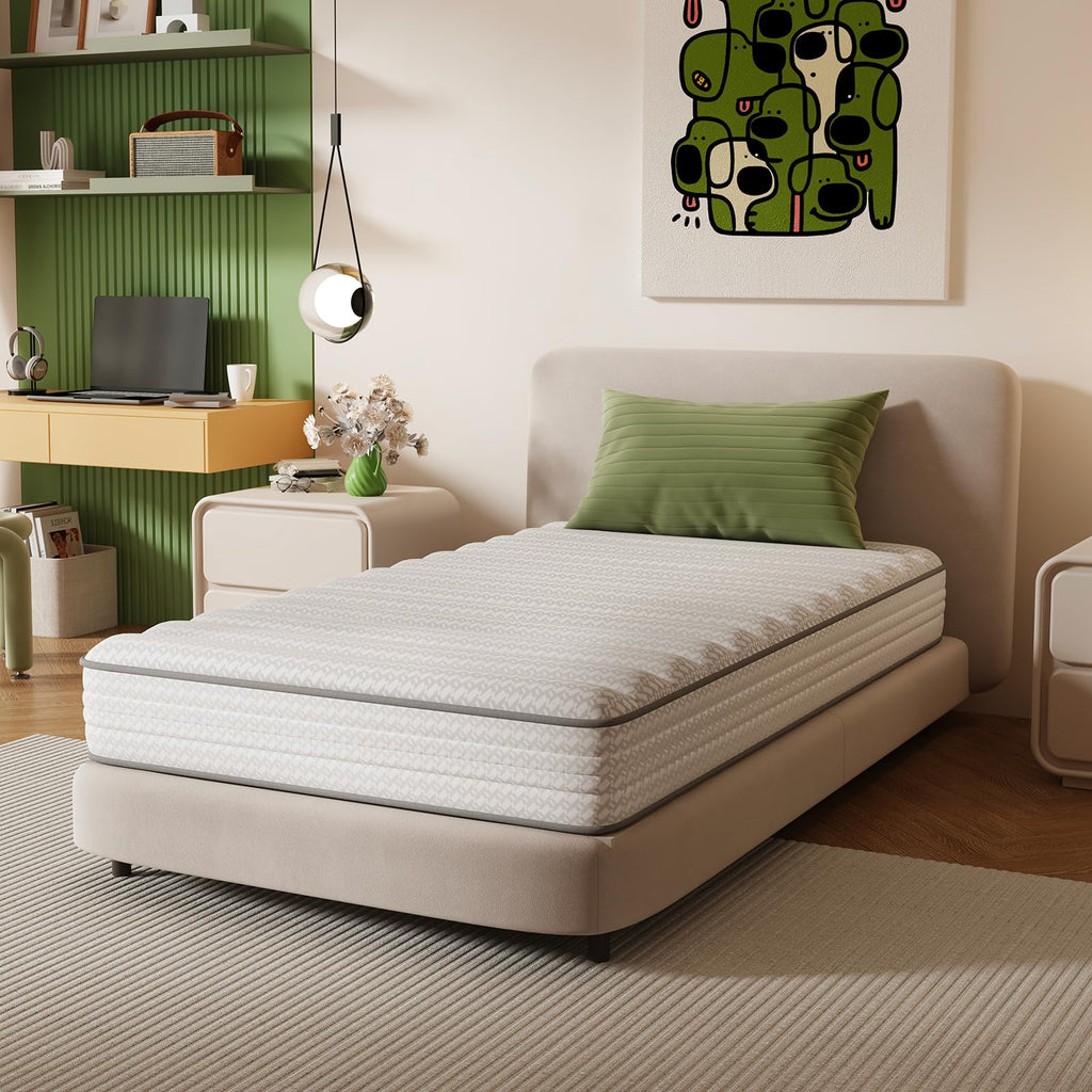 6 Inch Twin Size Hybrid Mattress L156