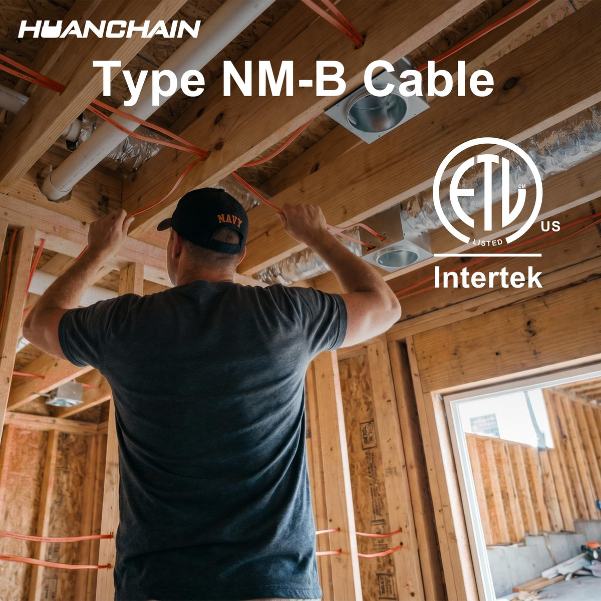 Orange 35FT Non-Metallic Sheathed Cable C589538