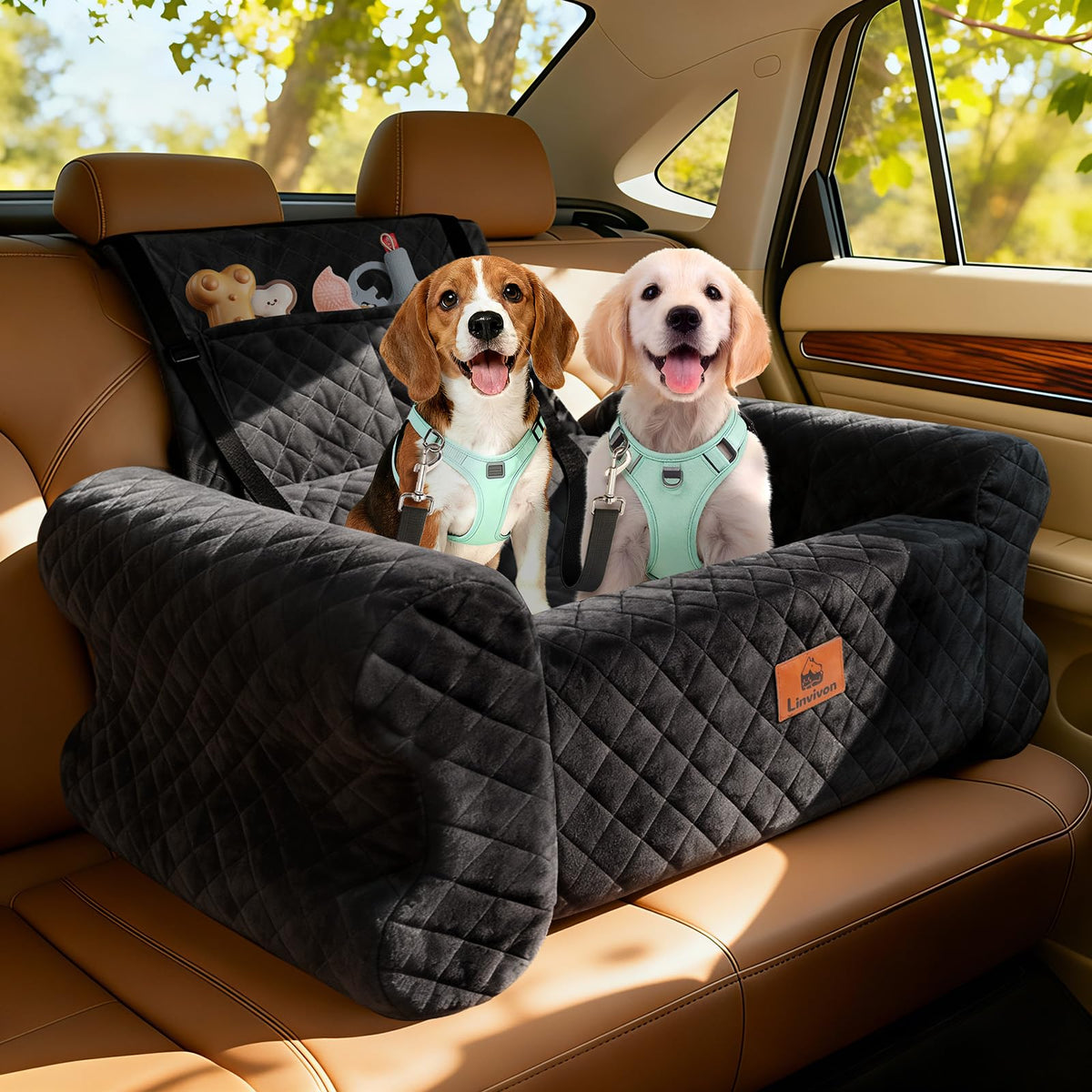 Memory Foam Dog Car Seat Q531503