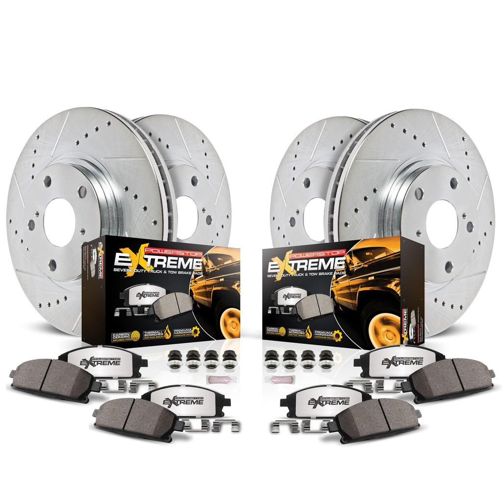 Front & Rear Brake Pad & Rotor Kit A680495
