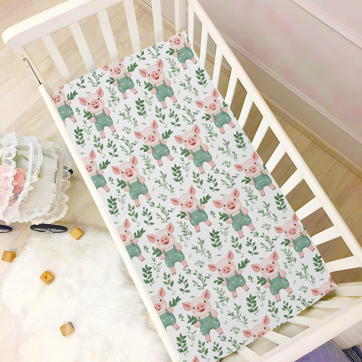 Soft Breathable Microfiber Crib Sheet R761369