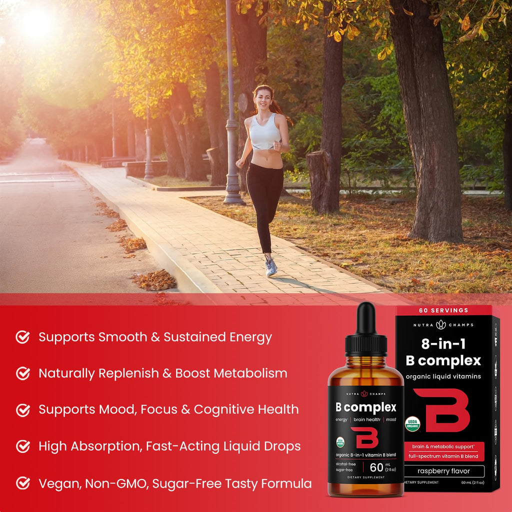 Organic Vitamin B Complex Liquid Drops 2oz C63365