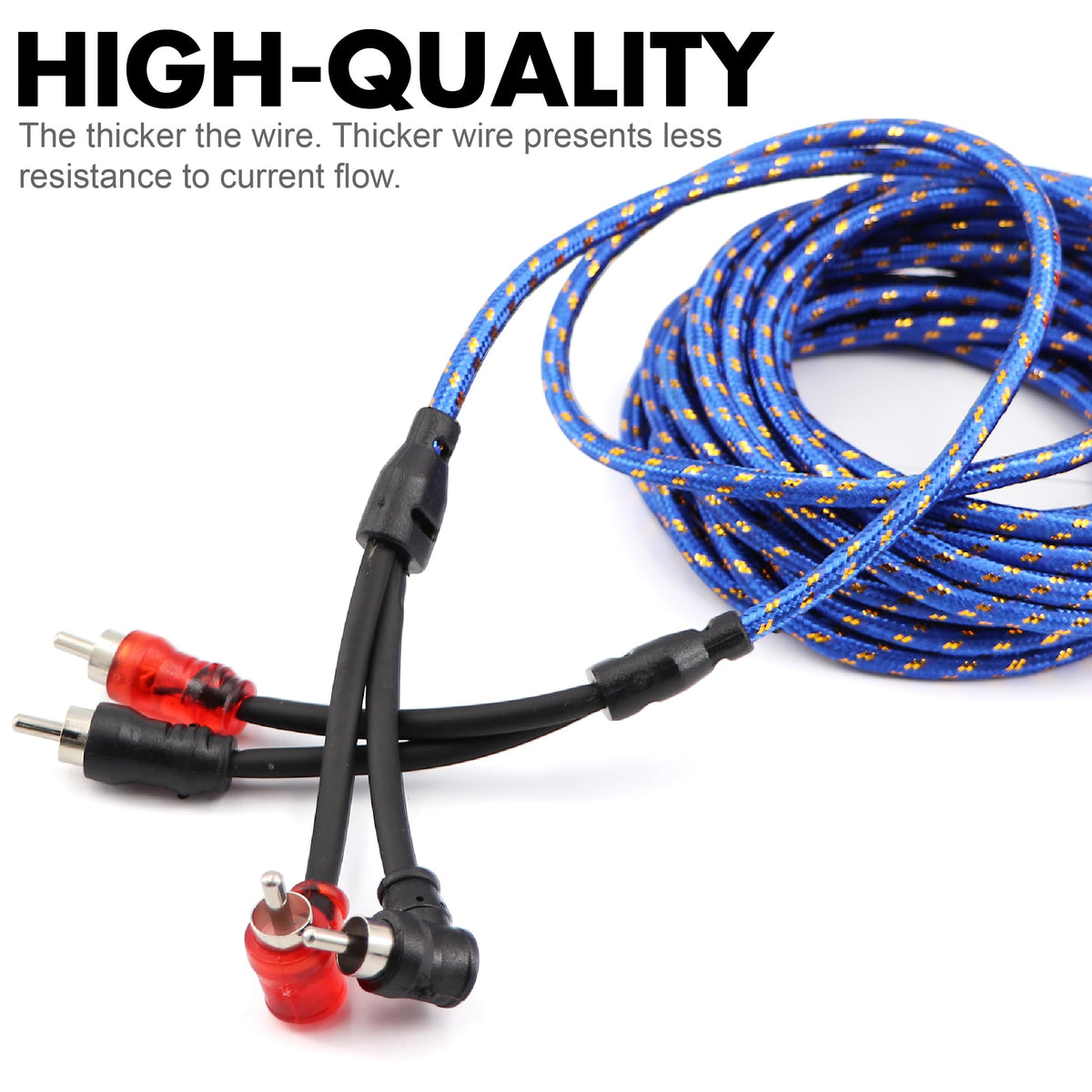 0 Gauge Amp Wiring Kit 3000W with 100A Fuse & RCA Cable S8469