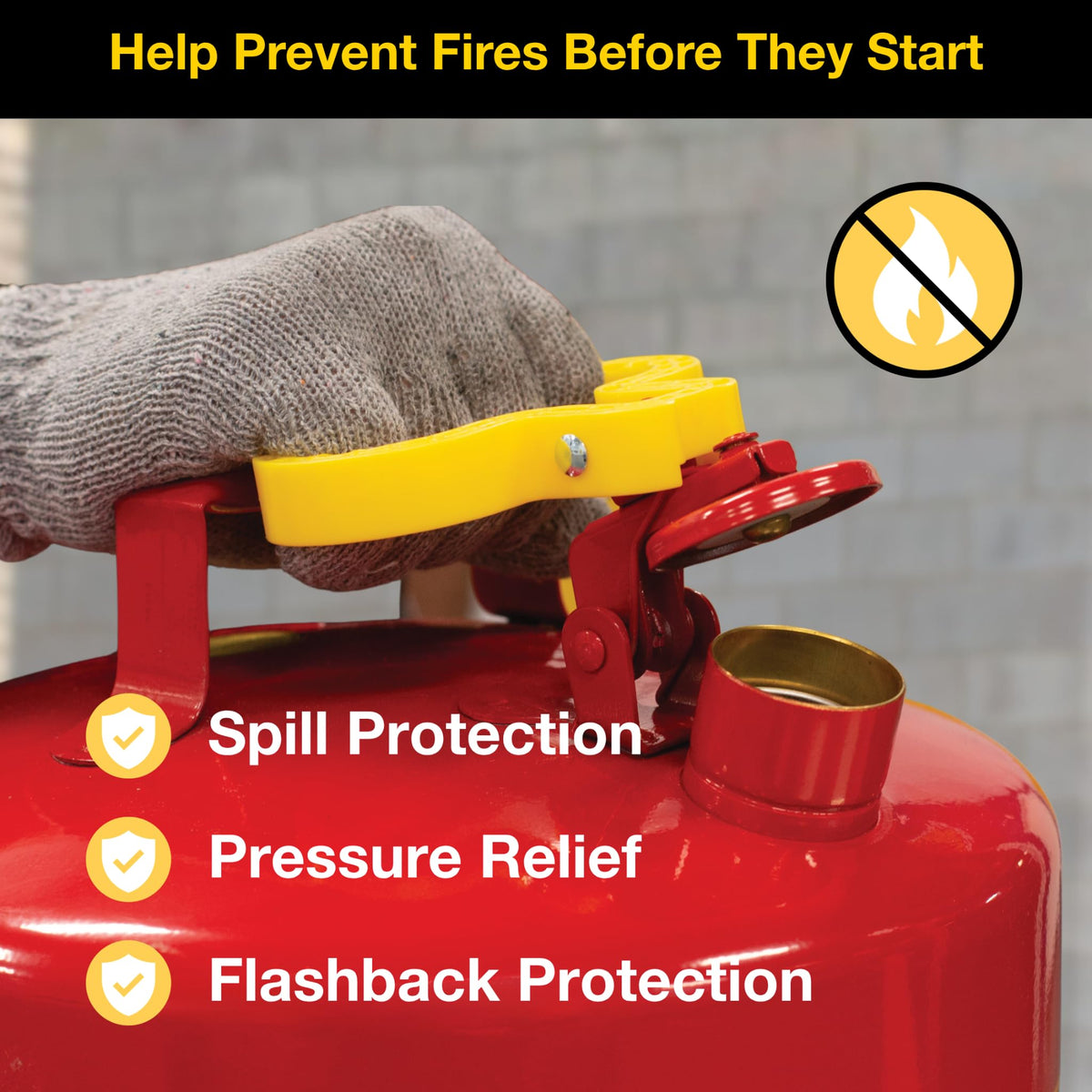 5 Gallon Type I Red Safety Gas Can S25926