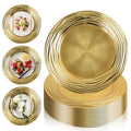 12 Pcs 13 Inch Round Gold Charger Plates F636265