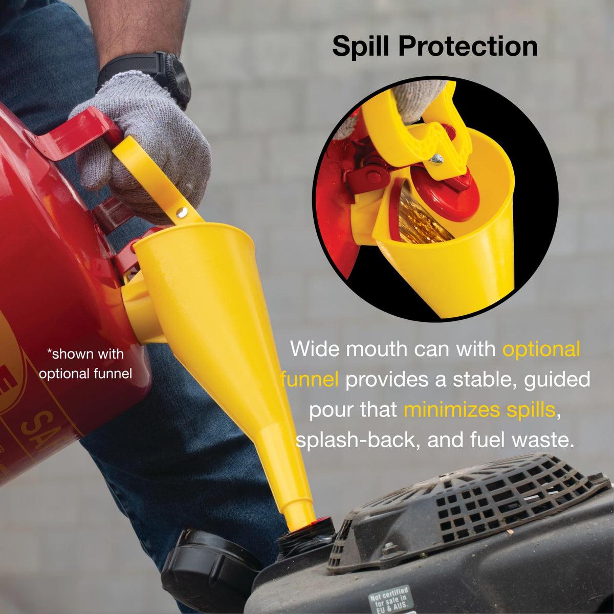 5 Gallon Type I Red Safety Gas Can S25926