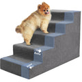 23”H Grey 5 Steps Non-Slip Foam Pet Stairs C643