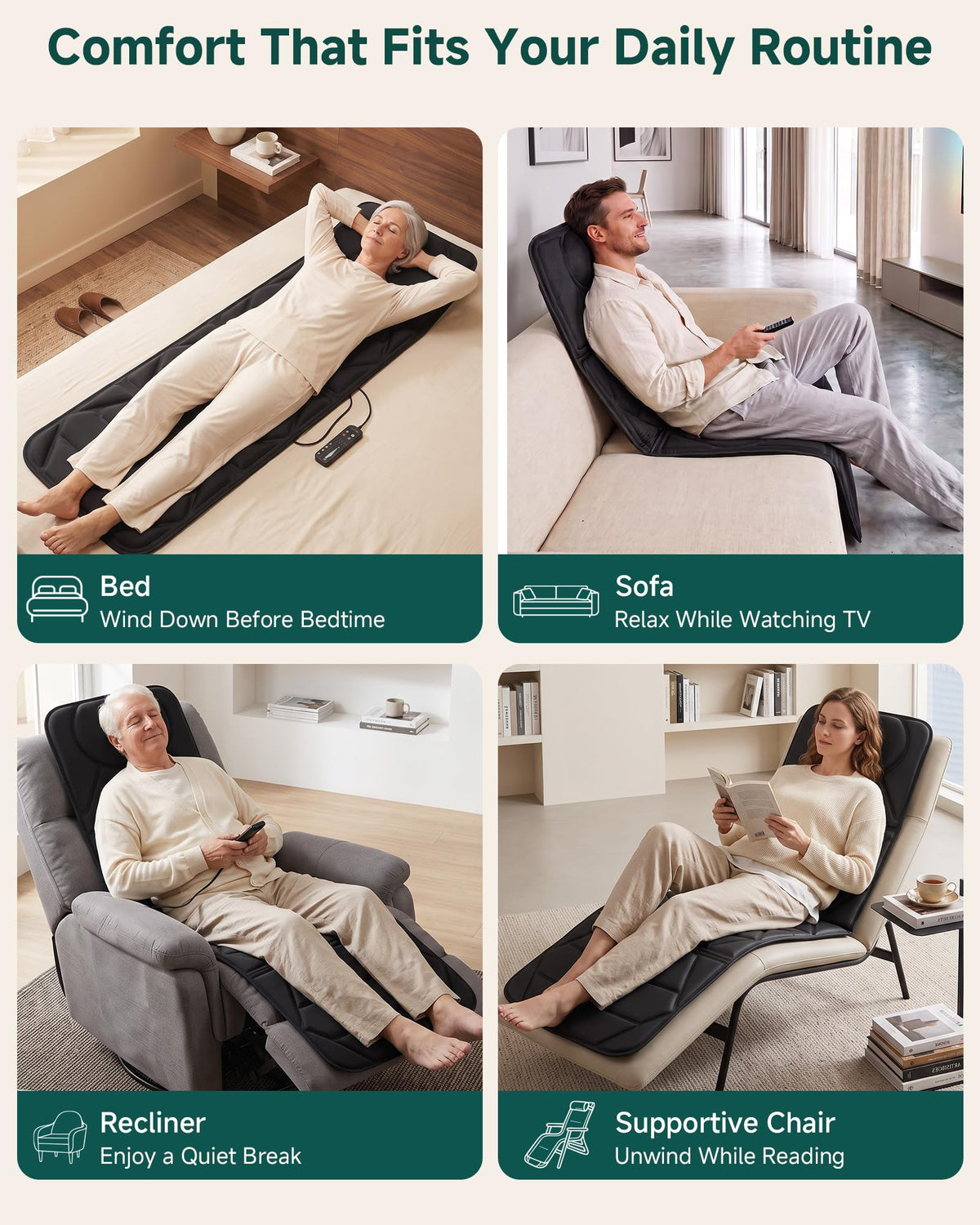Full Body Massage Mat with Heat S20276