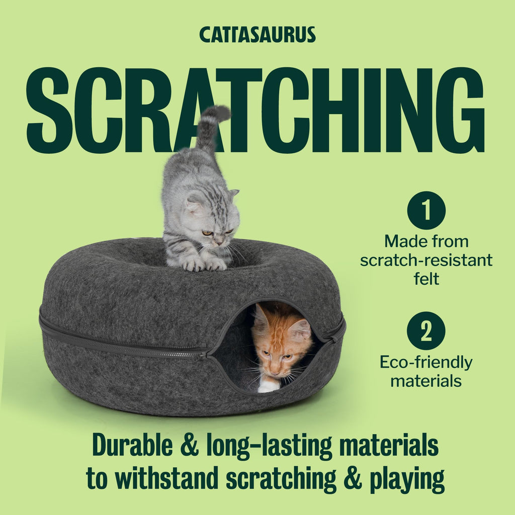 Large Dark Gray Cat Cave Bed M8566