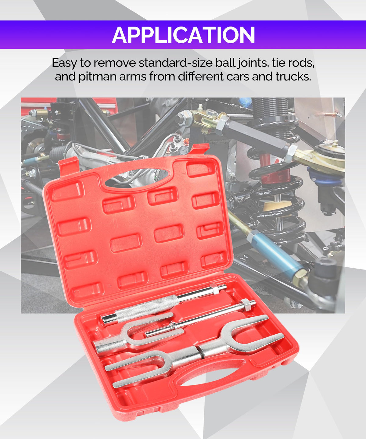 5PCS Ball Joint Separator Tie Rod Removal Tool Set L2378