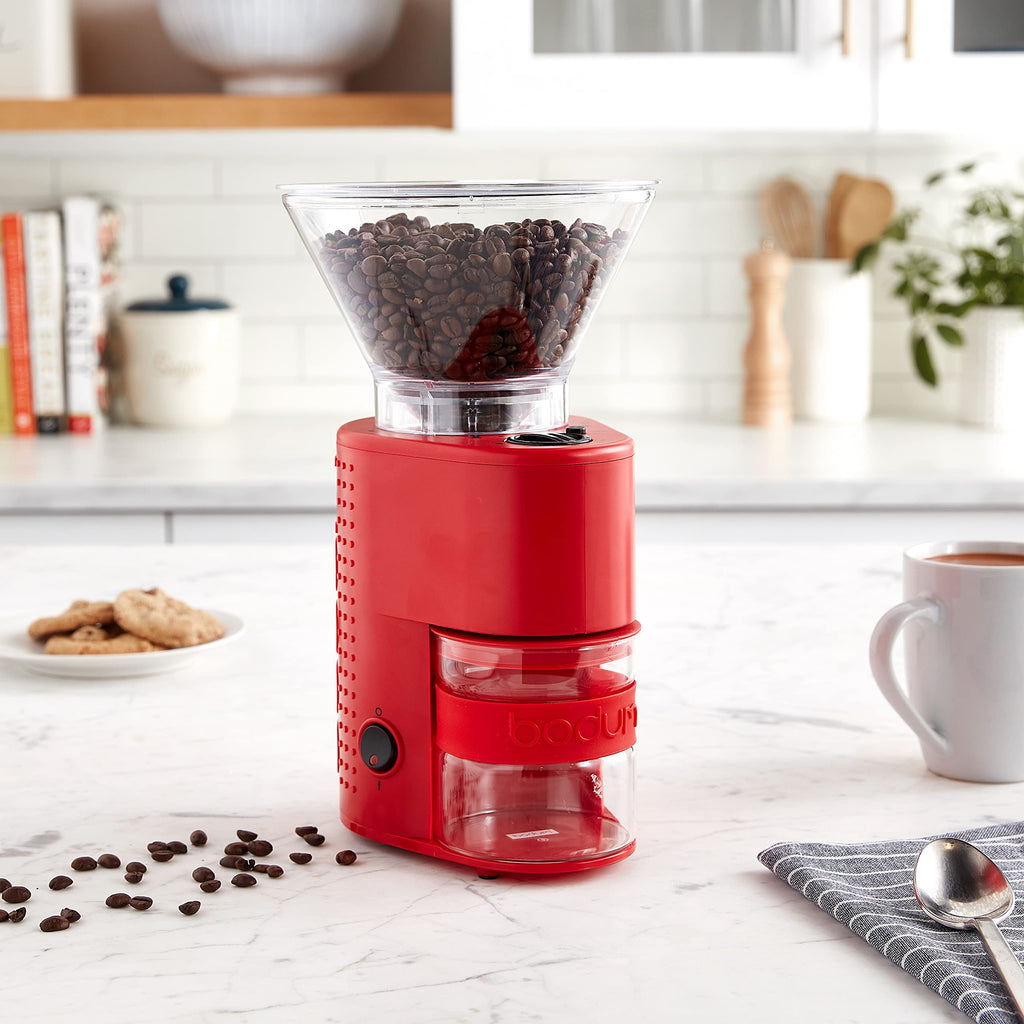 Electric Conical Burr Coffee Grinder, 12 Grind Settings, Red G745160