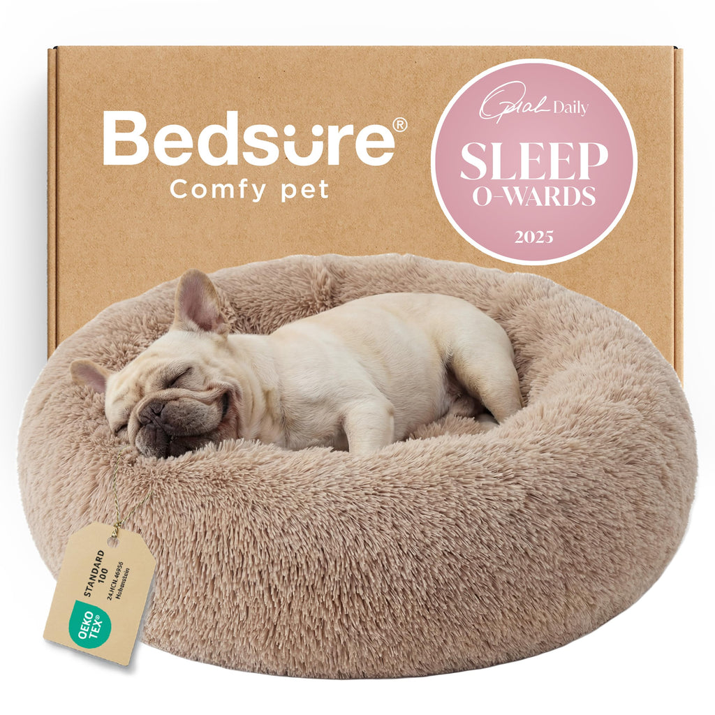 Camel Washable Donut Dog Bed J7953