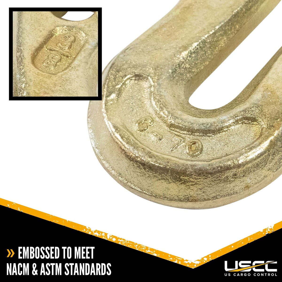 3/8 Inch Clevis Grab Hook 4-Pack Grade 70 N13084