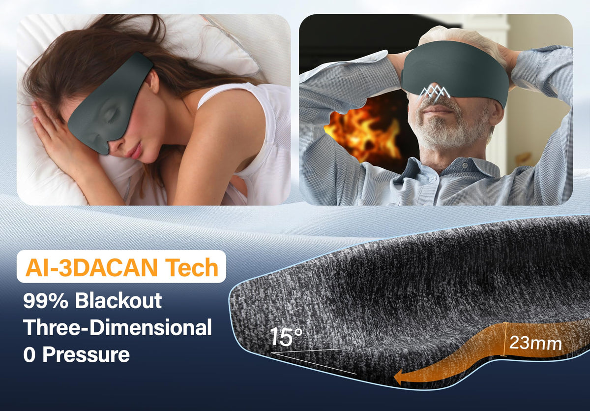 Silk Sleep Mask with Bluetooth Headphones N77617