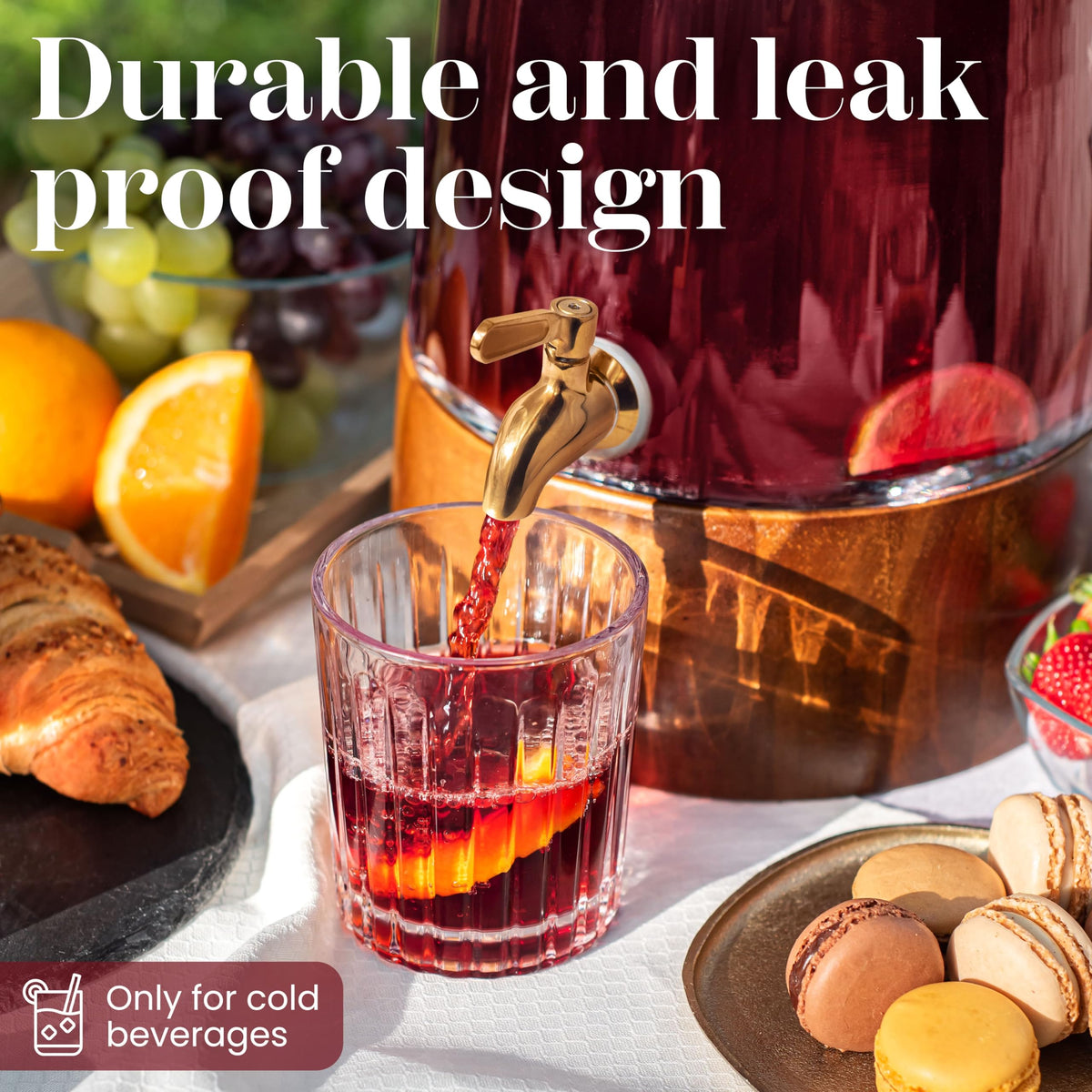 Glass Drink Dispenser with Spigot A655127