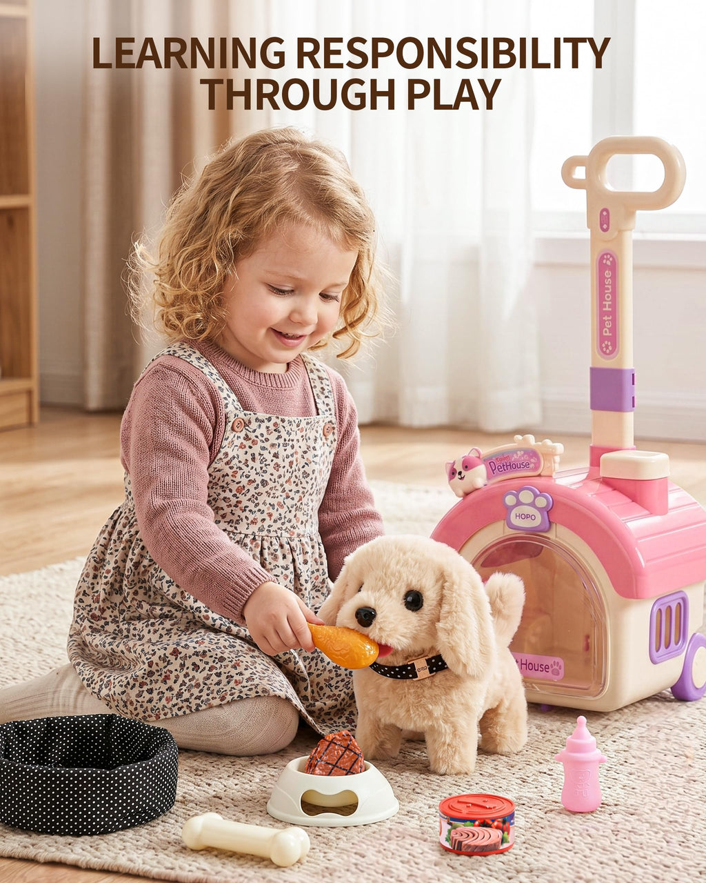 Dog Toy with Portable Puppy Stroller L913